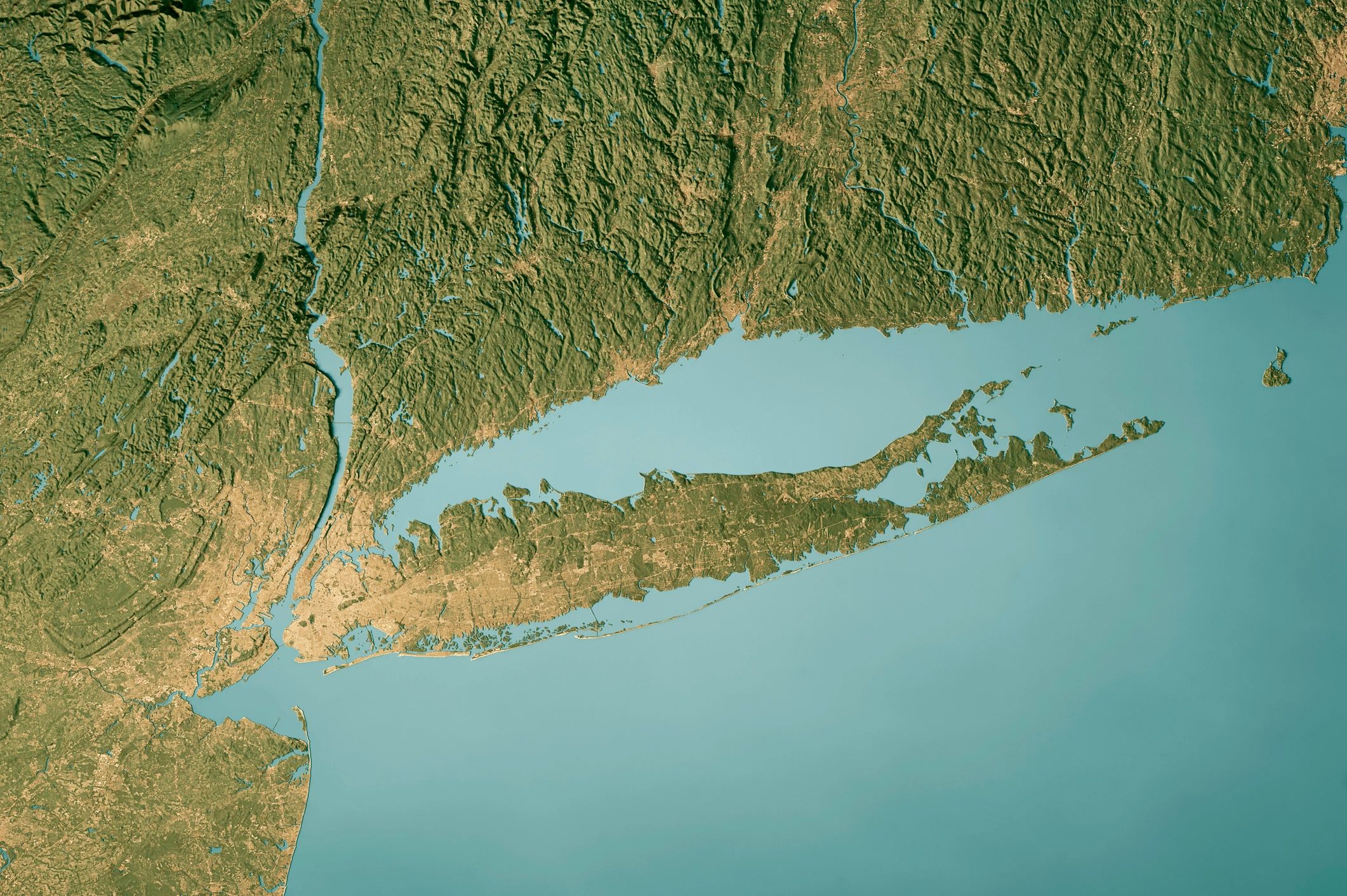 Map of Long Island NY