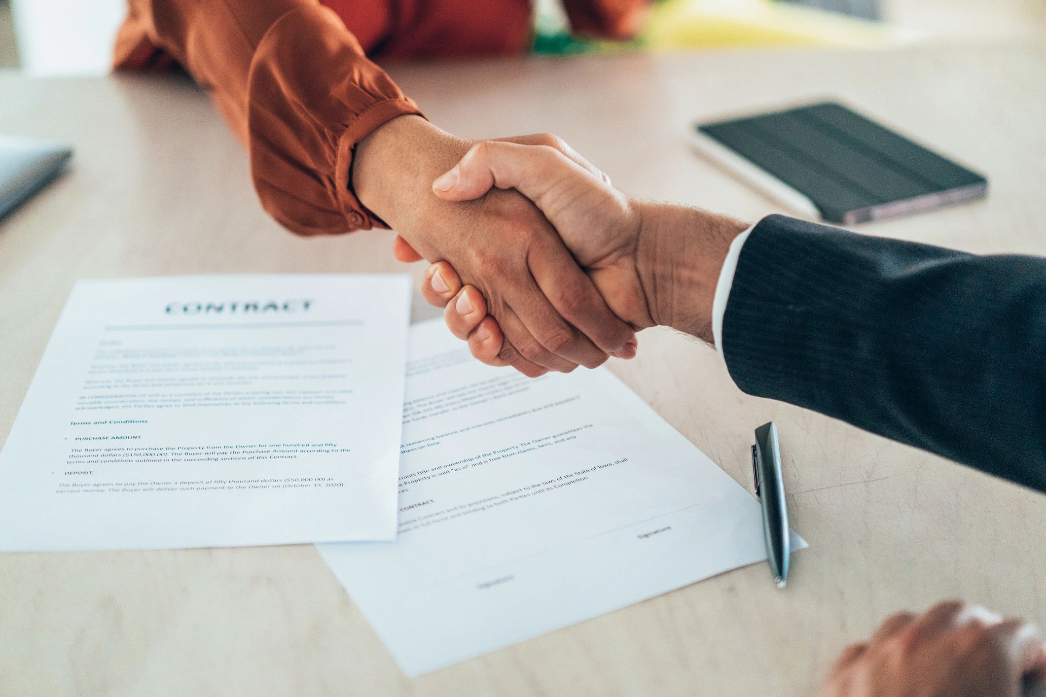 real estate handshake deal